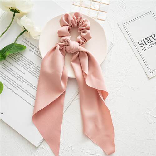 2021 Summer Dot Floral Print Korea Elastic Hair Bands Long R