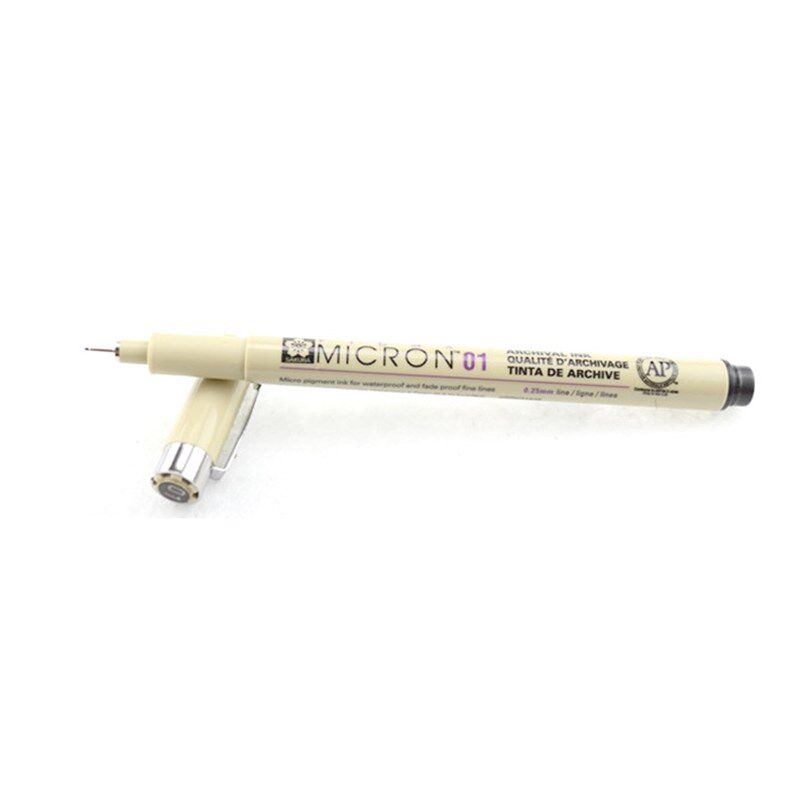 Sakura Pigma Micron Fine Line Pen 005 01 02 03 04 05 0810 BR - 实物图