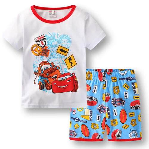New Summer Kids Pyjamas Children Sleepwear Baby Set Boys