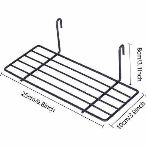 4 Pieces Hanging Basket Straight Shelf Flower Pot Display
