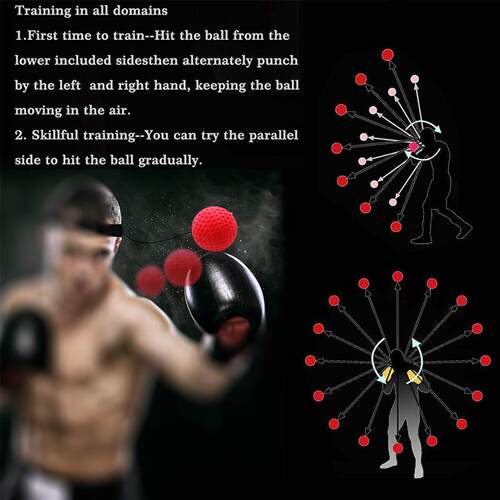 Boxing Reflex Ball with Headband Speed Training Punching Bal