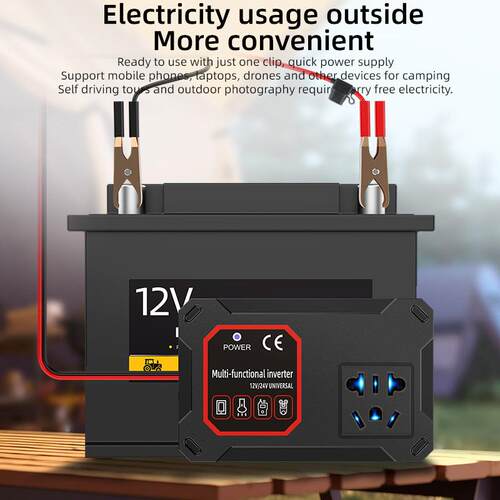 Inverseur de batterie de voiture 12v24v moto tournant 220V