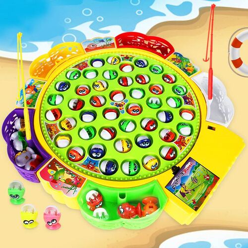 Kids Fishing Toys Electric Rotating Fishing Play Game