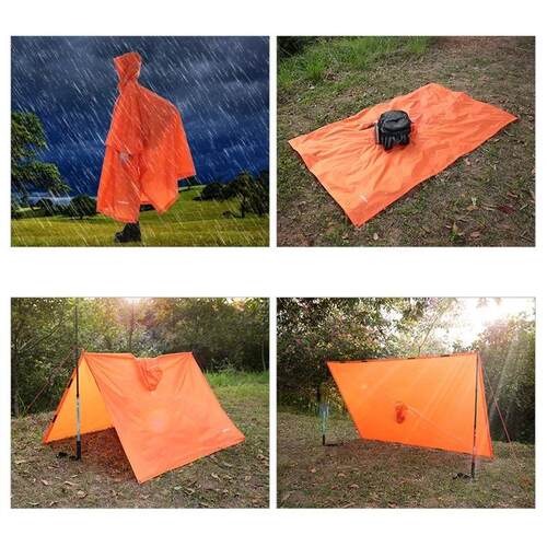 3 in 1 Waterproof Adult Long Raincoat Women Men Rain Coat Ja