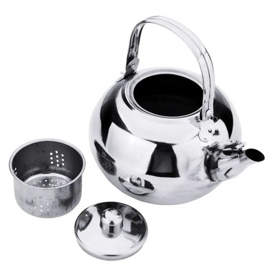 Portable Stainless Steel Water Kettles Teapot With Infuser F
