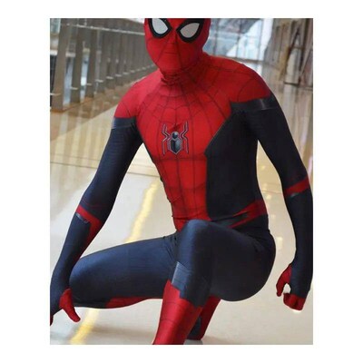 Spiderman Kostum Jauh dari Rumah Superhero Zentai Suit Spide