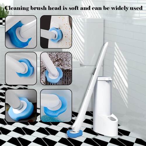 Wall-mounted Disposable Toilet Brush Cleaner with 8/16/24PCS
