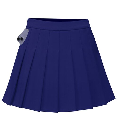 Electric Business School Style Pleated Skirt Slimming High W