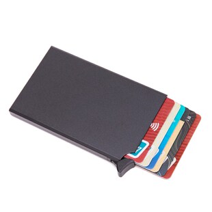 RFID Anti-theft Smart Wallet Thin ID Card Holder Unisex Auto