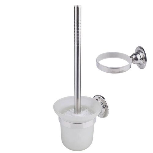 Toilet Brush Wall Mounted Cleaning Brush stainless Steel Lon