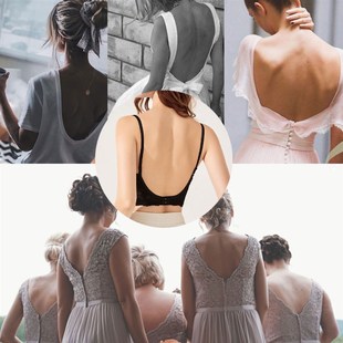 Backless Bra Invisible Bralette Lace Wedding Bras Low Back U