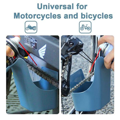 Motorcycle Bike Chain Oil Storage Tool Box Chain Cleaning Oi