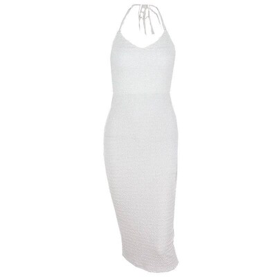 WhereMery Elegant Sleeveless Long Dresses  Summer Backless S