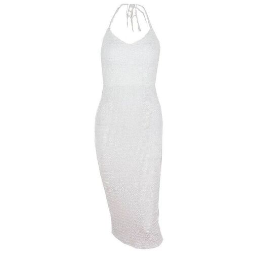 WhereMery Elegant Sleeveless Long Dresses  Summer Backless S