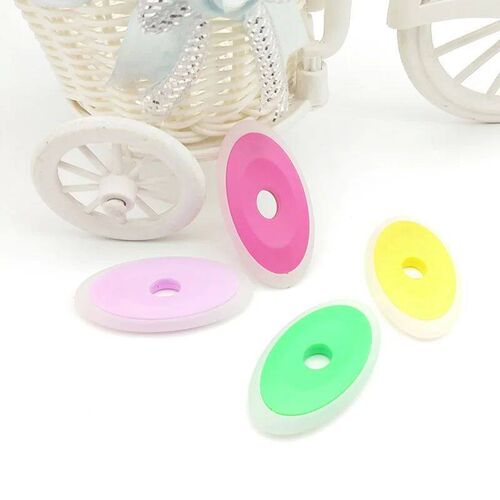 6Ps/Set Erasable Gel Pen Speial Rubber Color Oval Eraser for