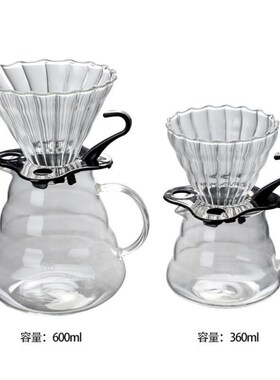 Heat-resistant glass cloud coffee maker Coffee filter cup