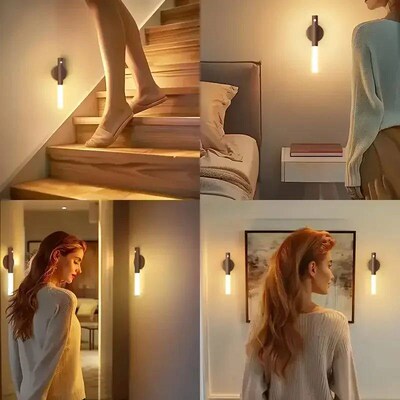 Rechargeable Wall Light Indoor Motion Sensor Night Light Por