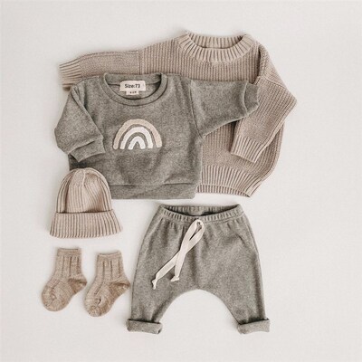 Fashion Kids Clothes Set Toddler Baby Boy Girl Pattern Casua
