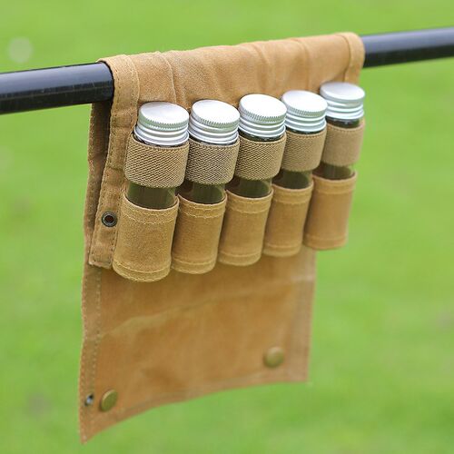 Outdoor Camping Spice Organizer Wax Waterproof BBQ No Bottle