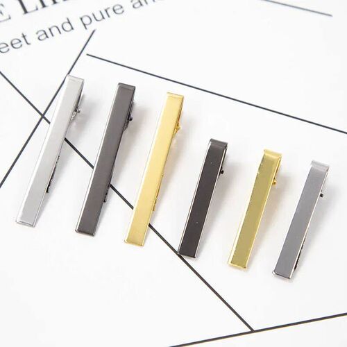 New Tie Clips for Mens Metal Necktie Bar Dress Shirts Tie P