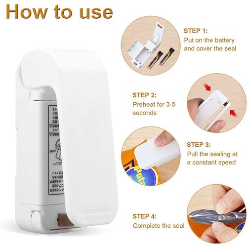 Mini Heat Bag Sealing Machine Package Sealer Bags Thermal Pl