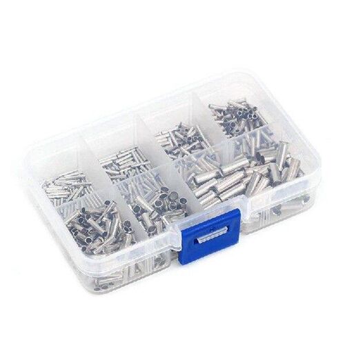 600Pcs 0.5Mm2-6Mm2 22-10 AWG Non-Insulated Wire Connector