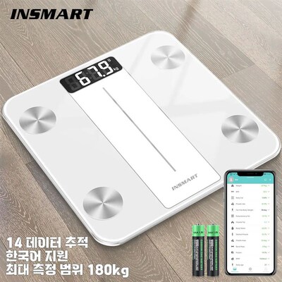 INSMART Bathroom Scale Body Weight Balance Scale Digital BMI