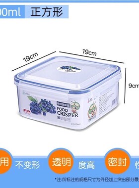 plastic food fruit storage box  container lunch fridge big