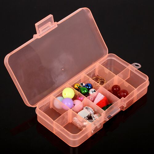 12.8x6.5x2.2cm Hot Sale DIY Best Organizer Storage Beads Box