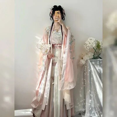 2025 Hanfu Fashionable Chinese style Dress with Embroidery a