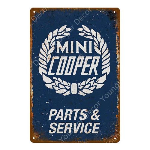 Classic Motor Car Sales Parts Service Vintage Metal Signs Ti