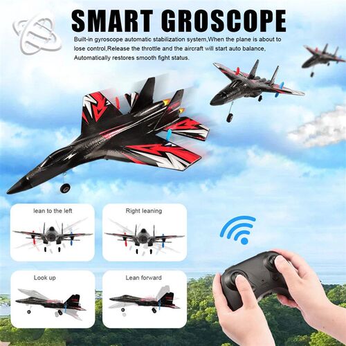 SU27 RC Plane 2.4G 2CH Remote Control Flying Glider With LED