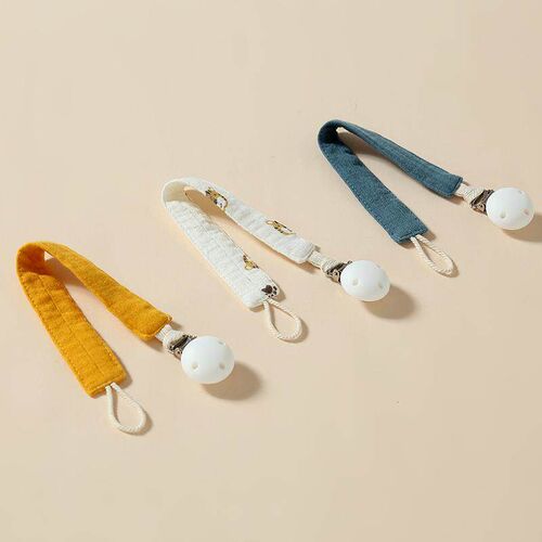Baby Pacifier Clip Chain Cotton Country Style Pacifier Holde