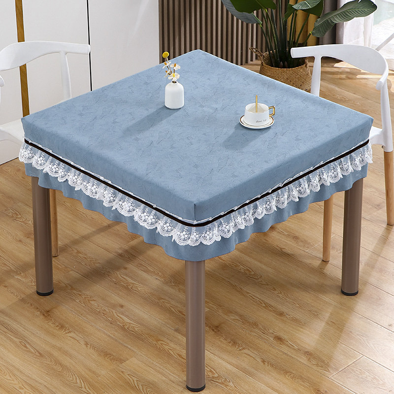 麻将桌布罩家用正方形电炉桌子烤火罩纯色防尘罩长方形茶几桌布,居家布艺,微波炉罩,淘宝优惠券,粉丝福利购,淘宝优惠卷