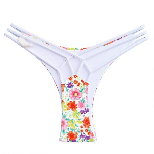 European Highwaisted Bikini Bottom Cheeky Style Swimwear for