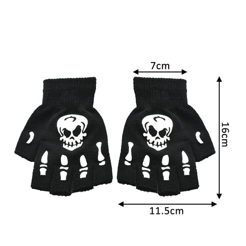 Halloween Supplies Luminous Gloves for Winter Hand Warmer No