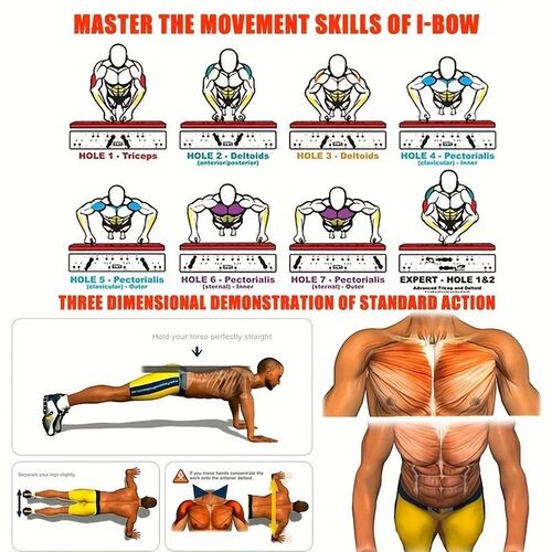 Push-up Board Set Portable Multifunctional Push-up Bar Folda