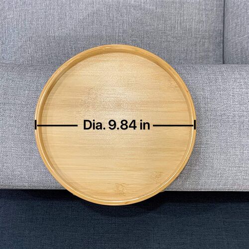 Sofa Tray Table Sofa Armrest Clip-On Tray Natural Bamboo Sof