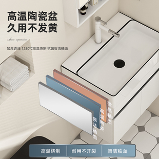 纽耐思卫生间洗手盆柜不锈钢浴室柜小户型洗漱台洗脸盆柜一体