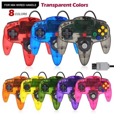 8 Colors Wired Gamepad For N64 Console Joypad Control for N6