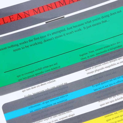 12 Pcs Guided Reading Highlight Strips Overlay Bookmarks for