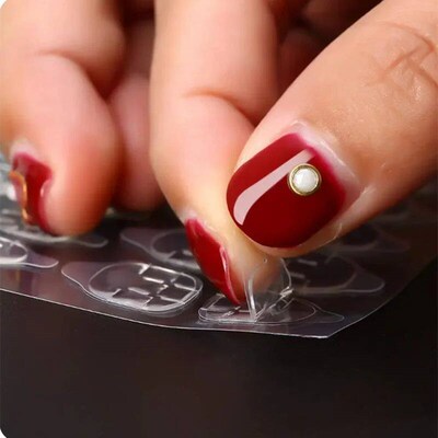 600PCS Double Sided Glue Nail er Adhesive Tabs Waterproof Br