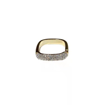 Galaxy Surround Full Diamond Ring Womens Personalized Light
