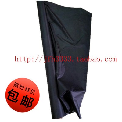 黑布料摄影背景黑布防水隔热阻燃防水胶皮涂层加厚耐磨防风耐拉布