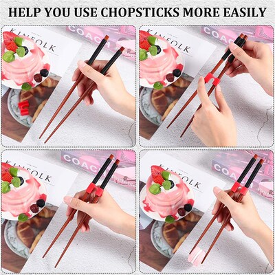5/8PCS Reusable Chopstick Helpers Training Chinese Chopstick