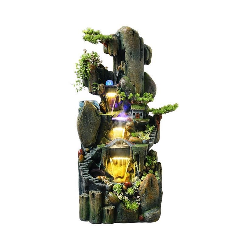 大型落地假山喷泉水景客厅办公室阳台加湿器高山流水装饰摆件造景,家居饰品,流水摆件,淘宝优惠券,粉丝福利购,淘宝优惠卷