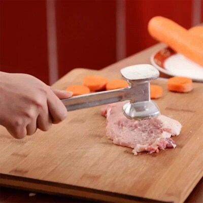 1pcs Aluminum Steak Metal Hammer 19 Cm Meat Tenderer Heavy D