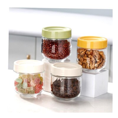 Glass Airtight Kitchen Storage Jar Sealed Food Container