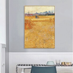 梵高星空装饰画客厅卧室墙画印象派油画竖款玄关世界名画餐厅挂画