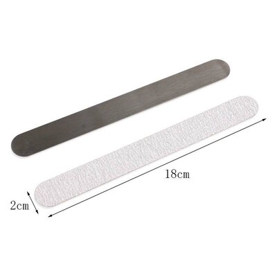 Straight Replacement Nail File 100/180/240 10pcs Grey/Black